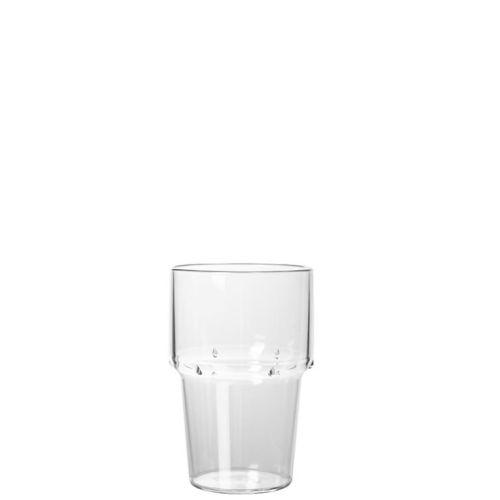 Plastik Longdrink 23 cl. Stack, diese transparenten Gläser sind sowohl für Druck und Gravur geeignet